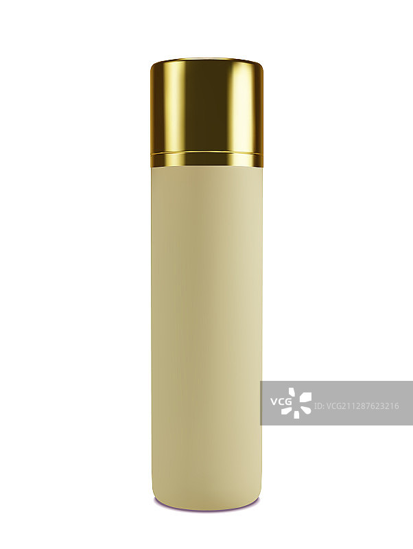 金色盖子的化妆品包装图片素材