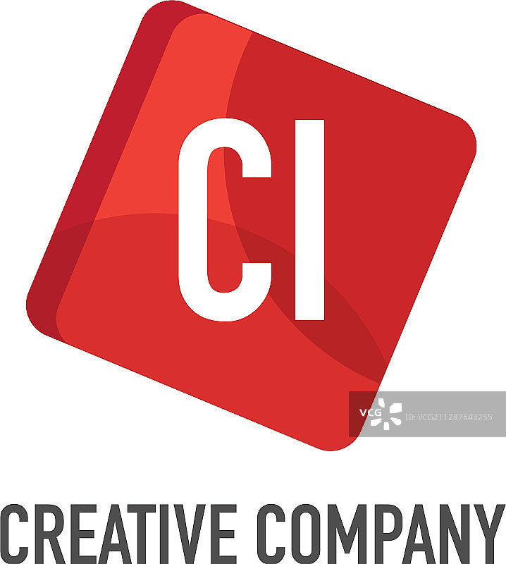 字母CI标志模板设计图片素材