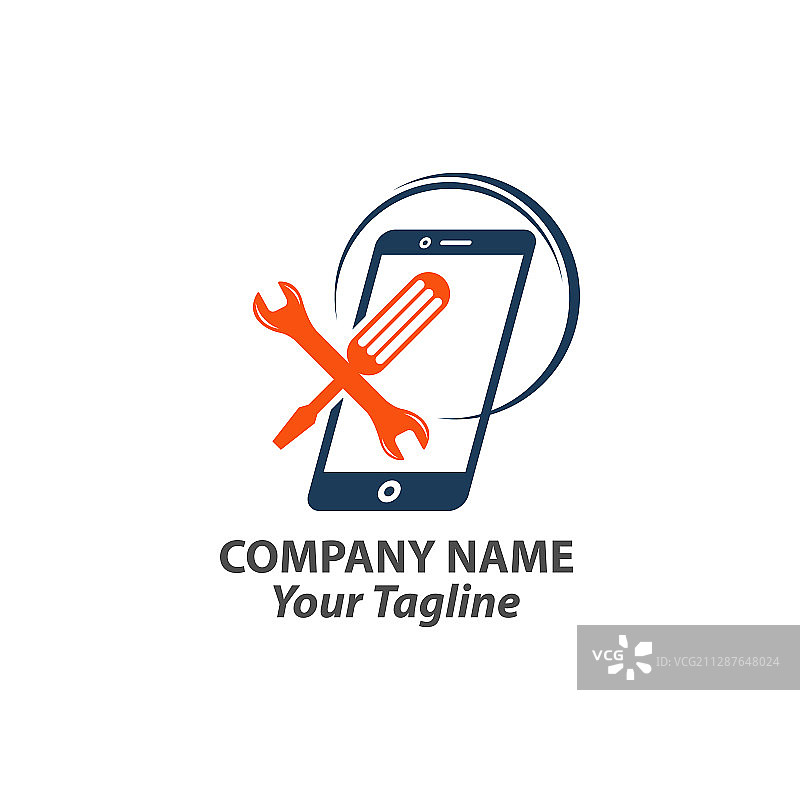 服务电话标志模板设计或图标图片素材