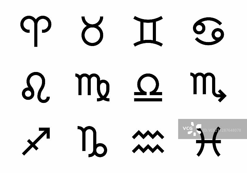 星座合集图片素材