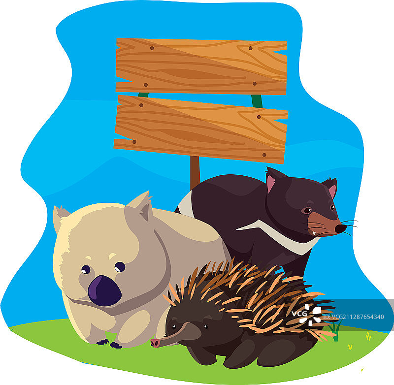 卡通动物气球儿童派对装饰图片素材