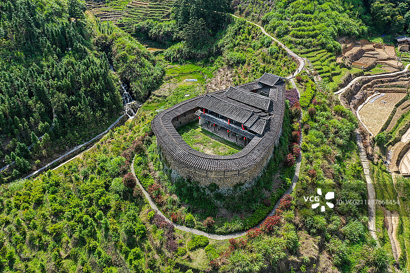 三明大田琵琶堡图片素材