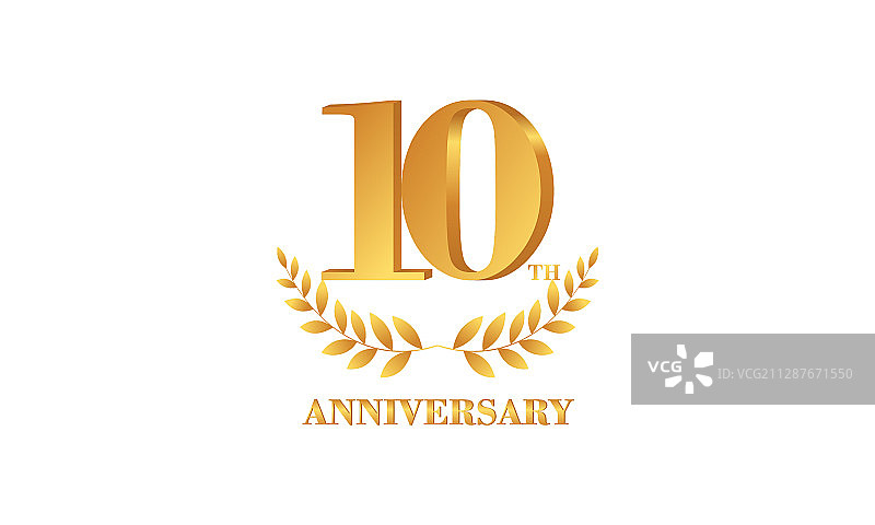十周年庆典标志图片素材