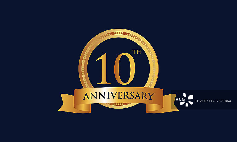 十周年庆典标志图片素材