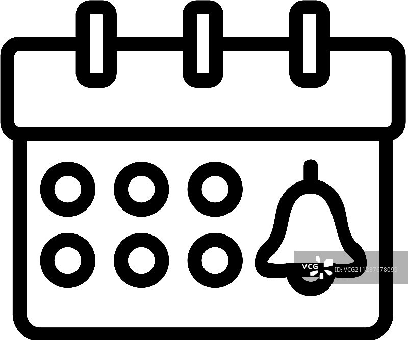 活动通知轮廓图标图片素材