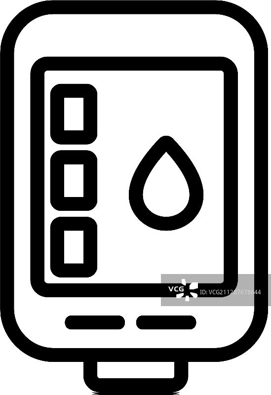 血红蛋白图标轮廓符号图片素材