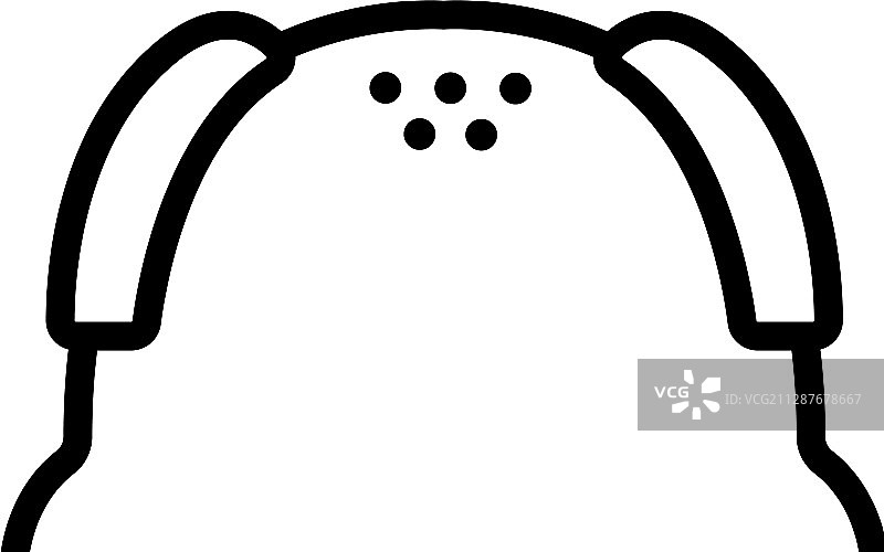 脱发图标轮廓符号图片素材