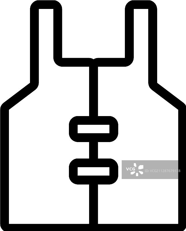 救生衣图标轮廓符号图片素材