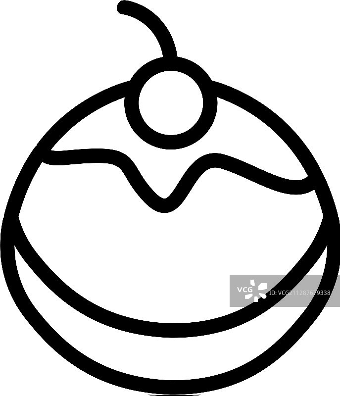 巧克力纸杯蛋糕图标图片素材