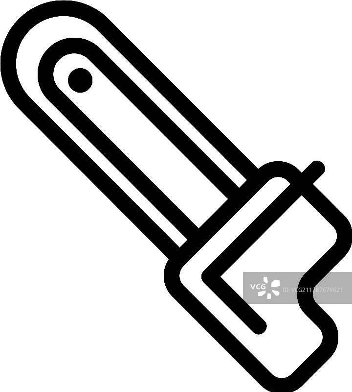 链锯轮廓图标图片素材