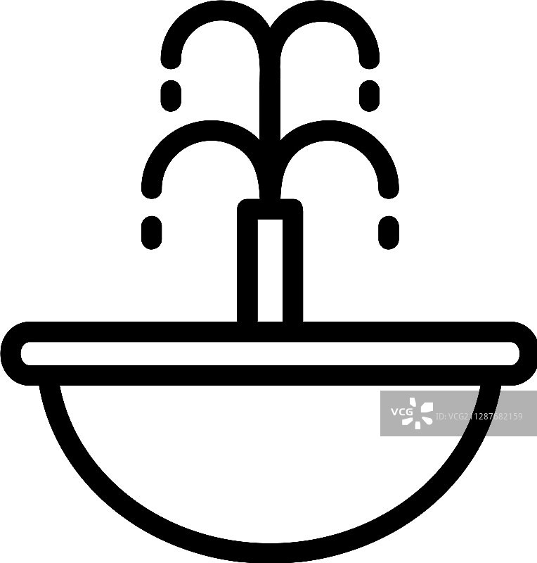 饮水喷泉图标图片素材