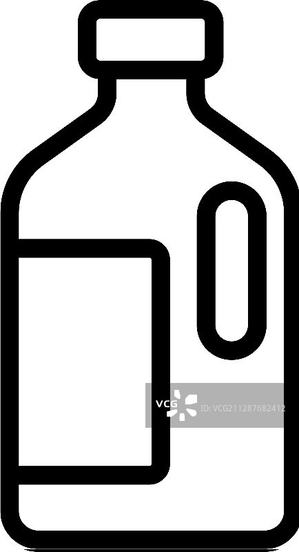 牛奶图标轮廓符号图片素材