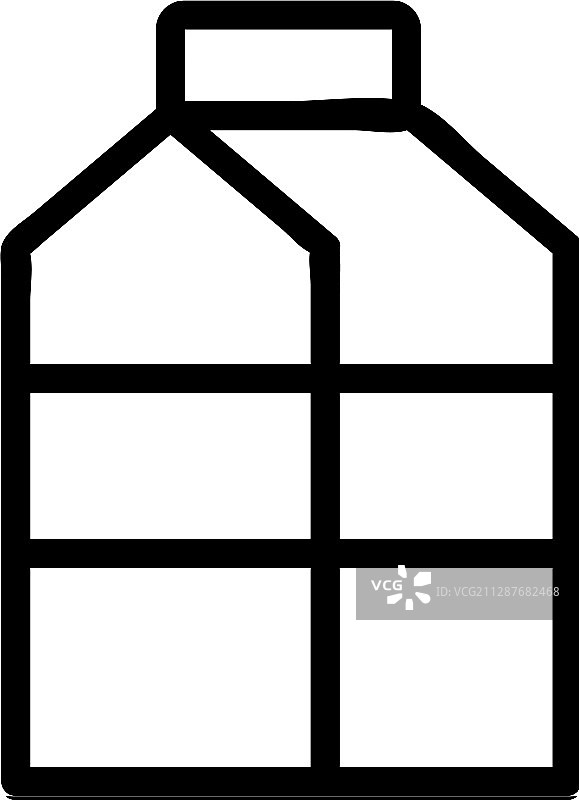 牛奶图标轮廓符号图片素材