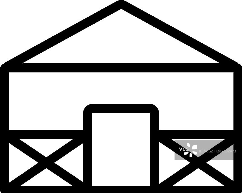 农场轮廓符号图标图片素材