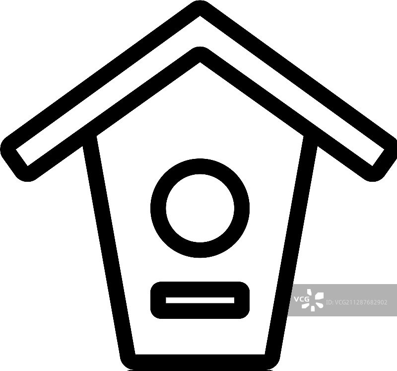 鸟屋图标轮廓符号图片素材