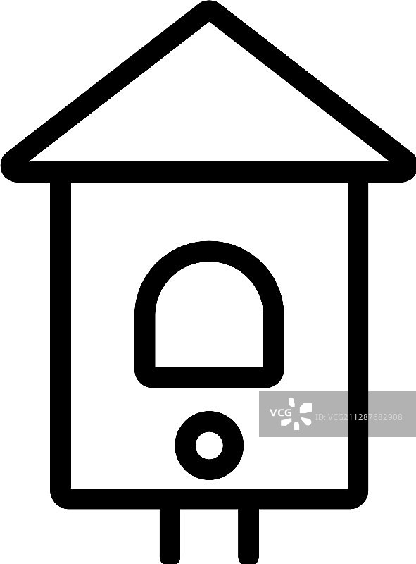 鸟屋图标轮廓符号图片素材