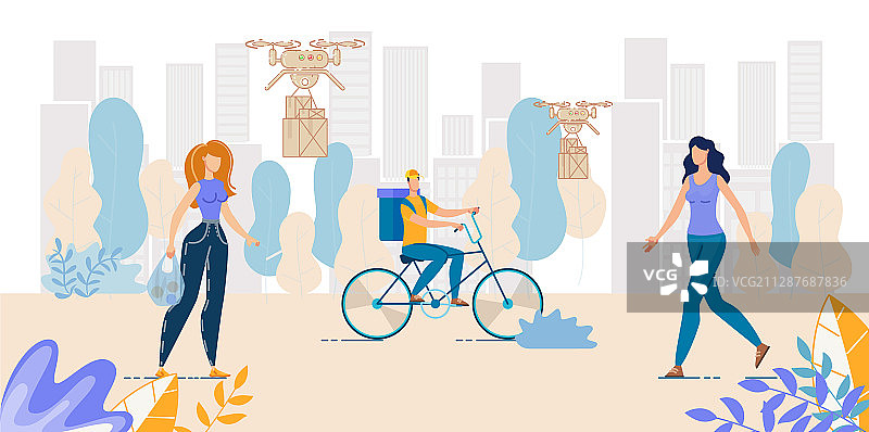 陆空食品包裹药品运送服务图片素材