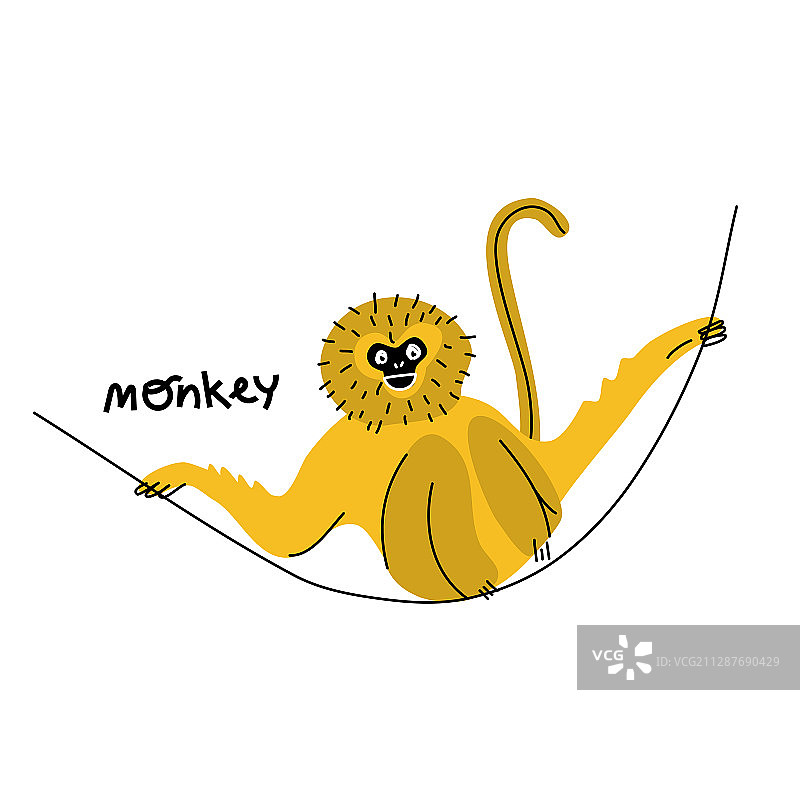 可爱的趣味异国情调猴子图片素材