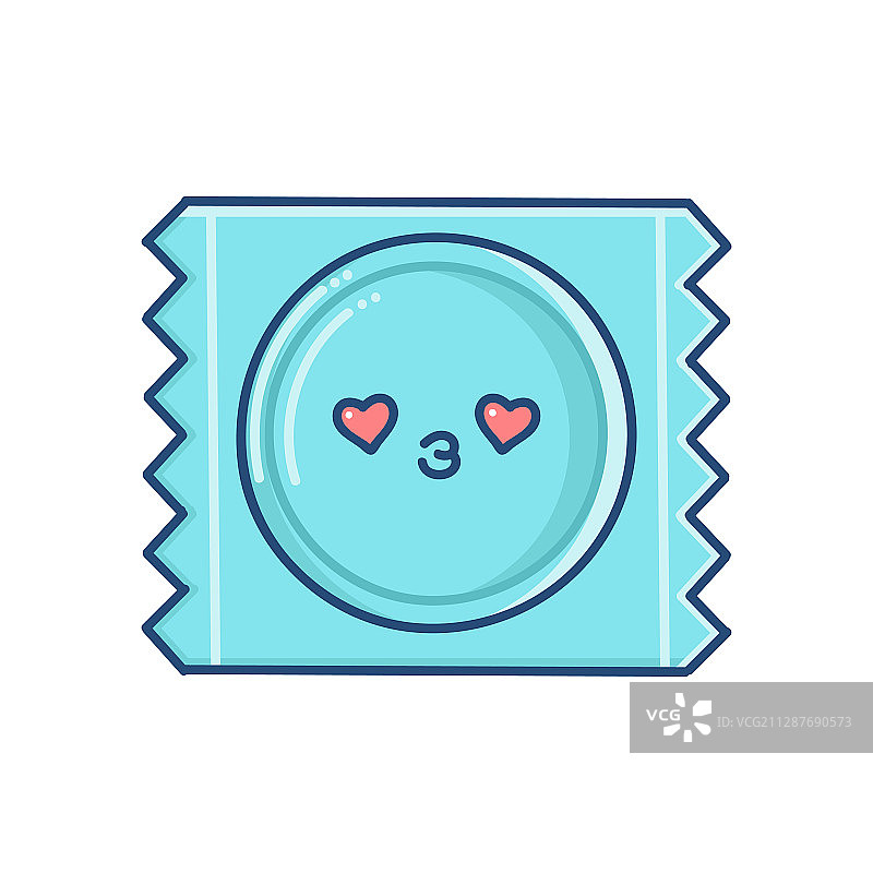 可爱卡通笑脸安全套图片素材