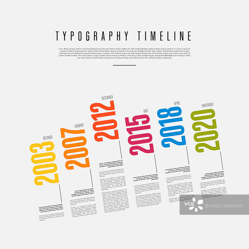 信息图表排版时间轴报告模板图片素材