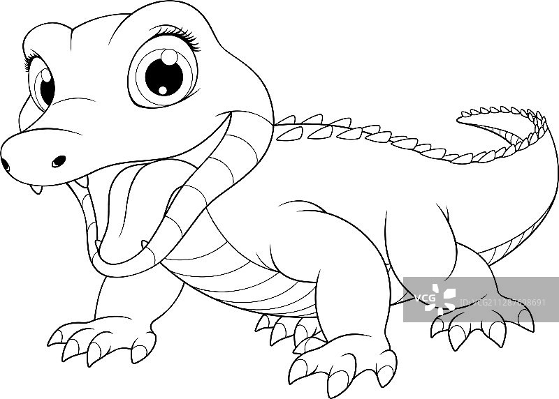 有趣的鳄鱼图片素材