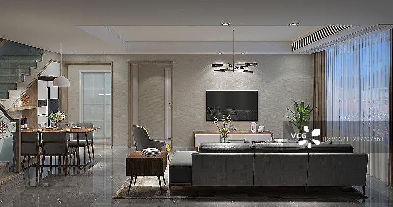 现代复式楼图片素材