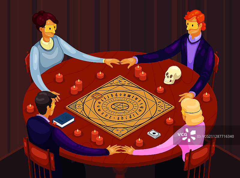 秘密的神秘聚会图片素材