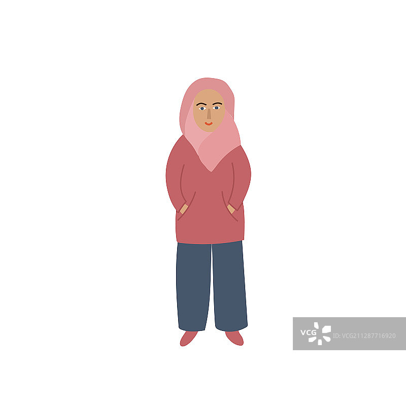 戴头巾的女人图片素材