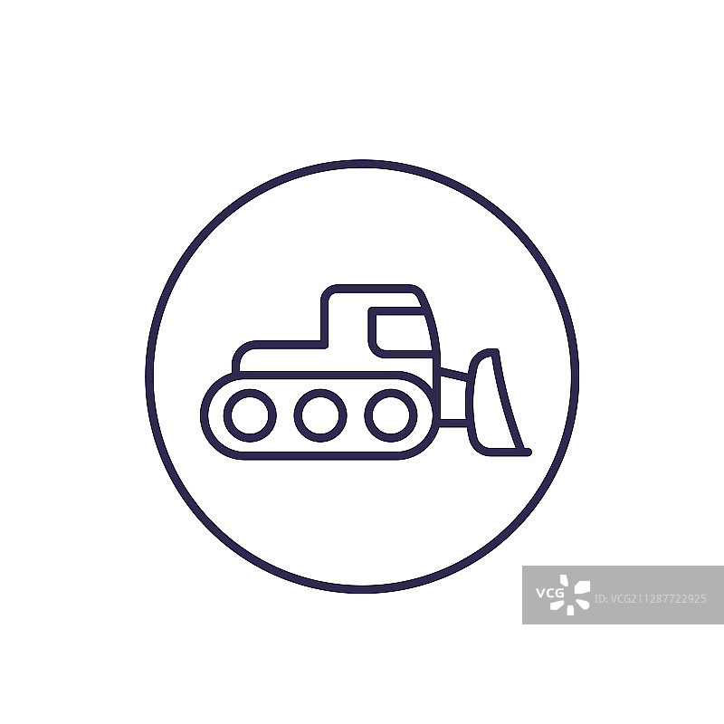 除雪机线性图标图片素材