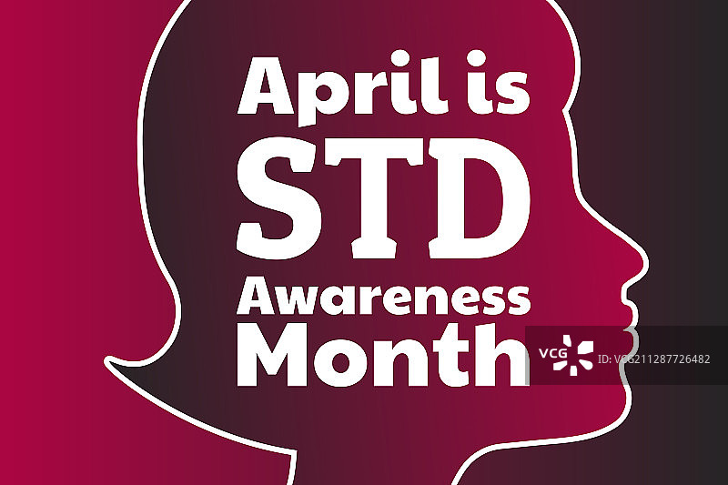 四月是性病意识月概念图片素材