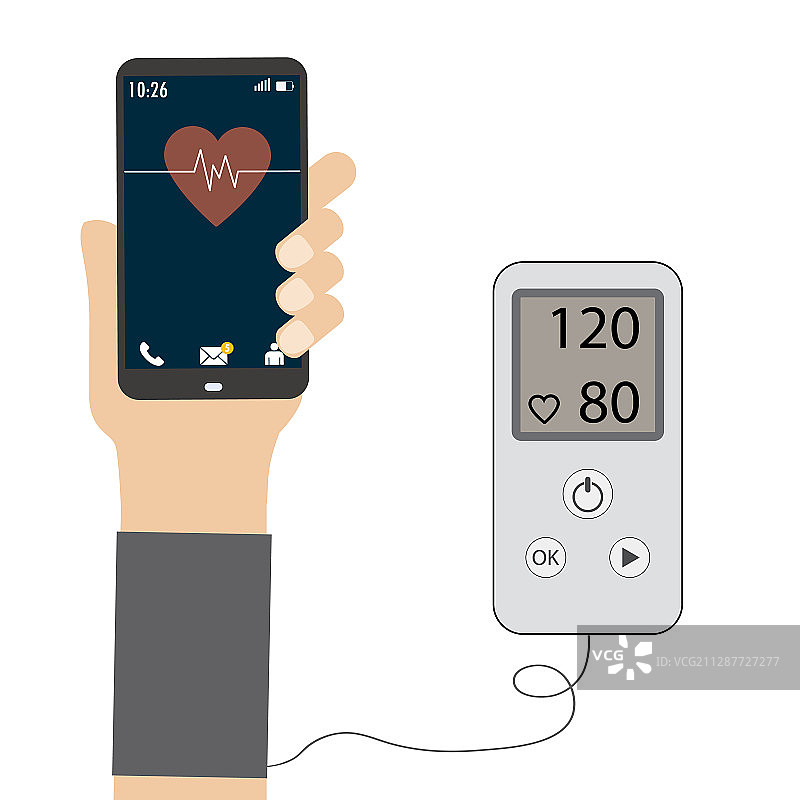 测量血压概念图图片素材