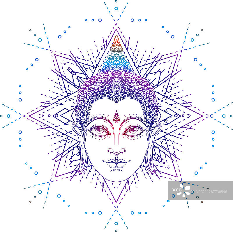 复古佛面图片素材