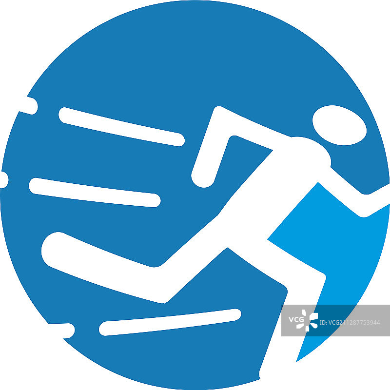 跑步图标设计模板图片素材