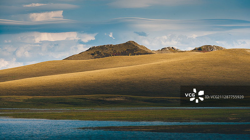 秋天里的乌兰布统坝上草原风光图片素材