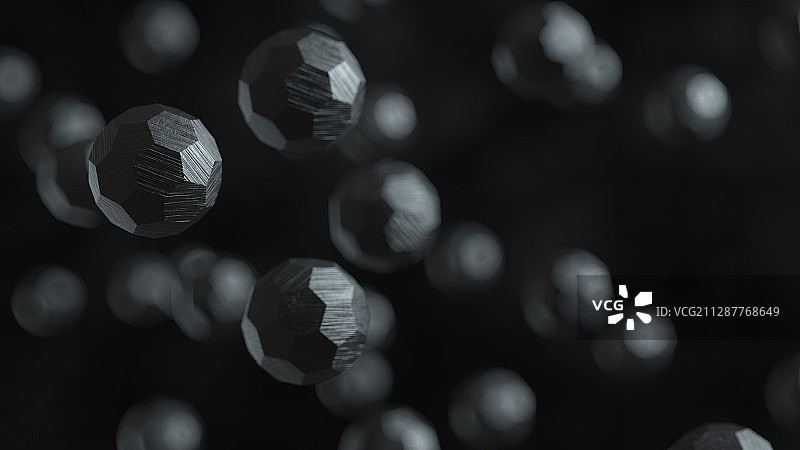 暗色的碳原子图片素材