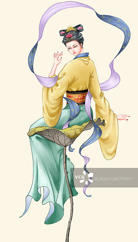 古风女子图片素材