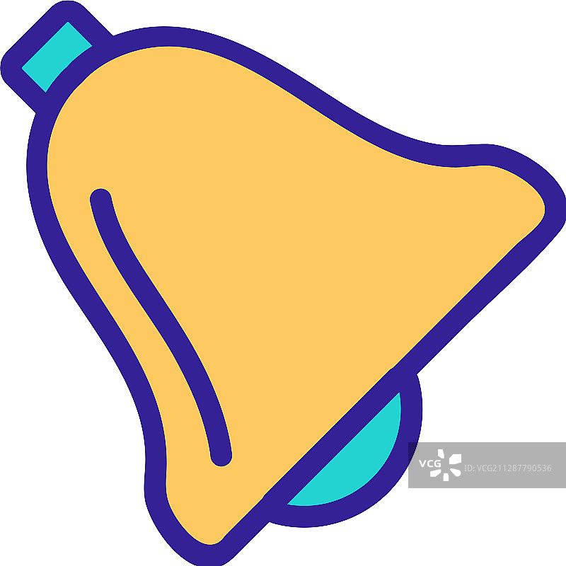通知铃铛轮廓图标图片素材