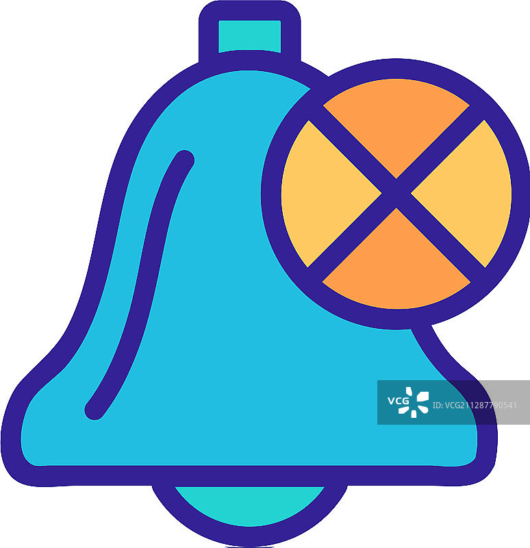 通知铃铛轮廓图标图片素材