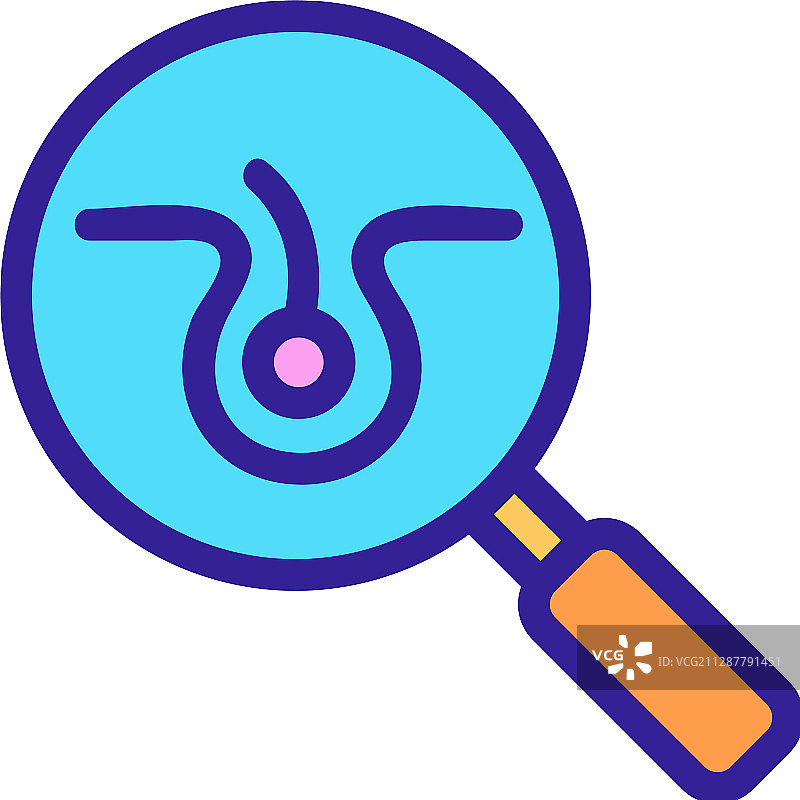 毛发移植轮廓图标图片素材