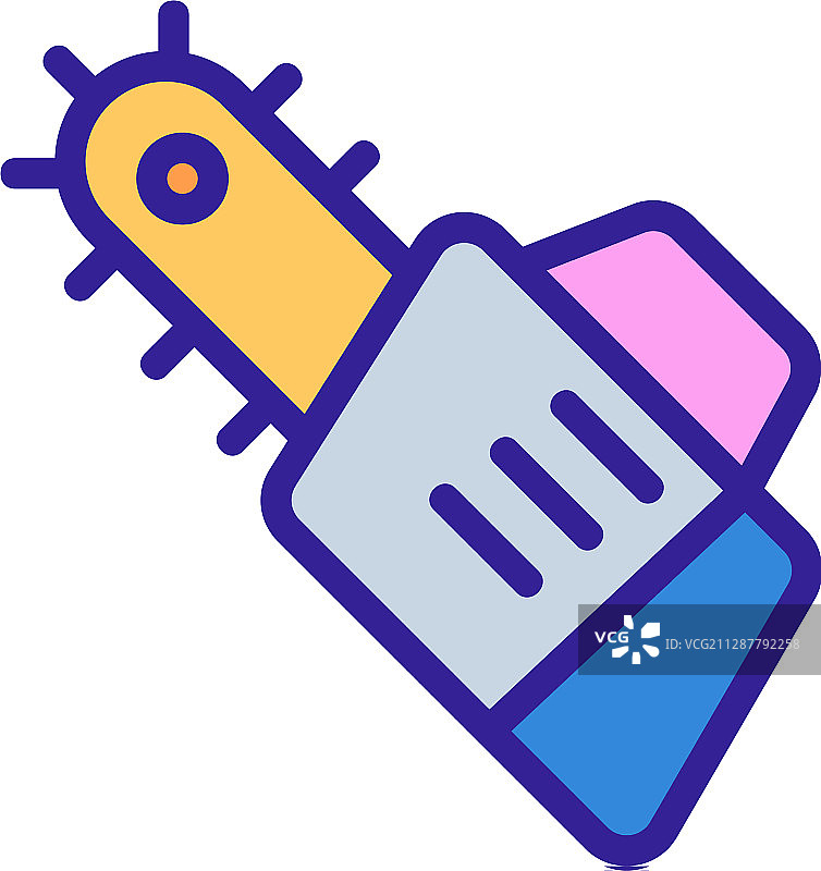 链锯轮廓图标图片素材