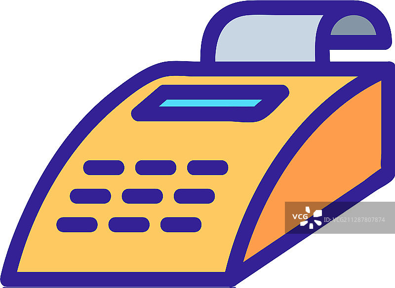 传真图标隔离轮廓符号图片素材