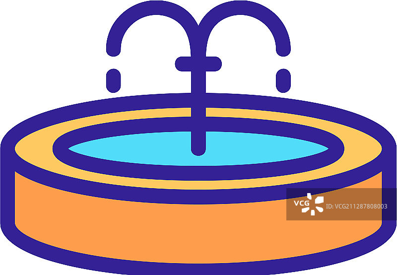 饮水喷泉图标图片素材