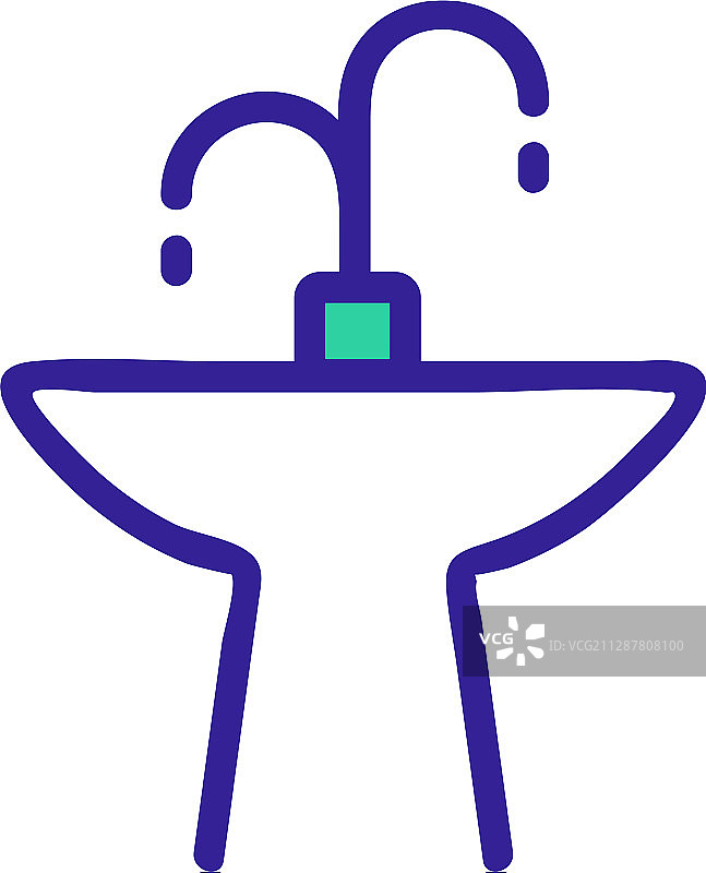 饮水喷泉图标图片素材