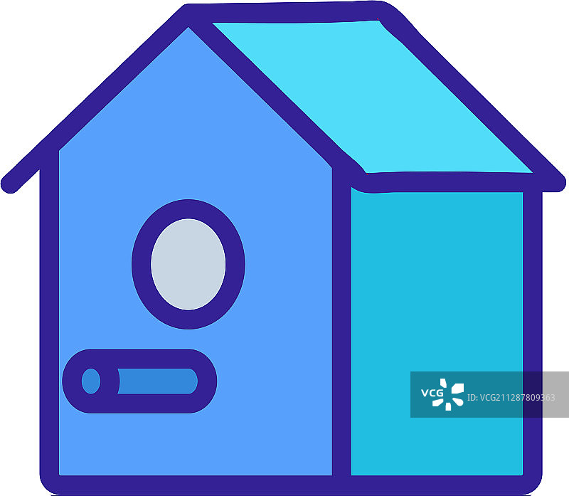 鸟屋图标轮廓符号图片素材