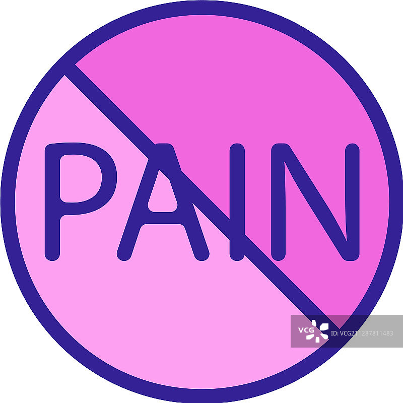 疼痛轮廓图标图片素材