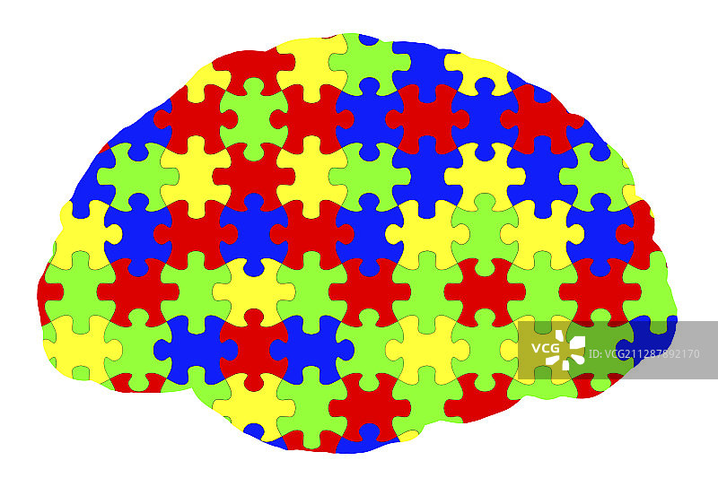 自闭症谱系障碍概念图图片素材