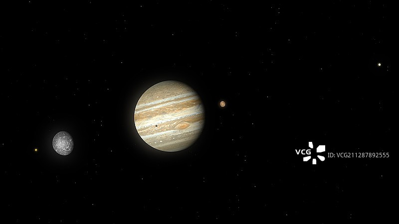 木星和卫星的艺术作品图片素材