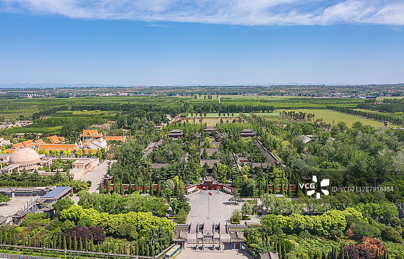 航拍洛阳白马寺图片素材