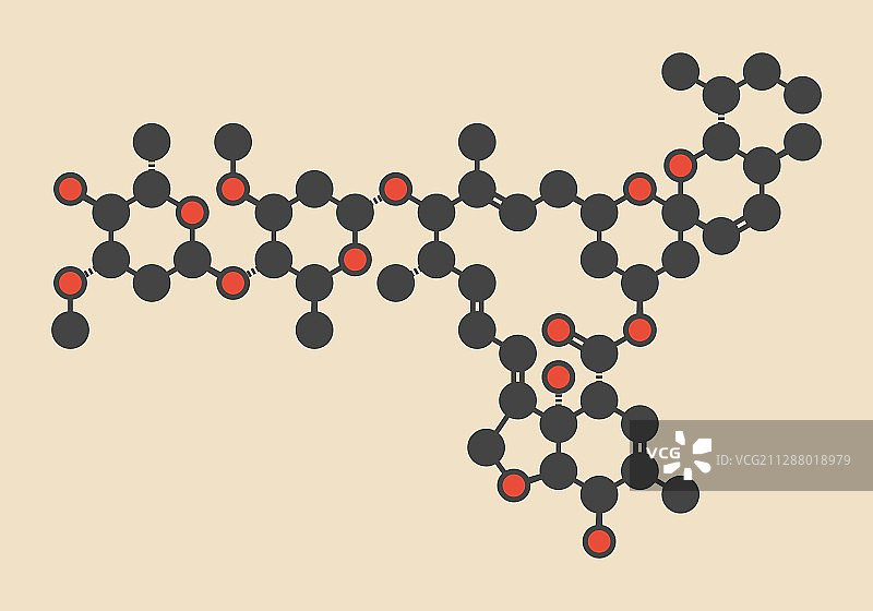 阿维菌素杀虫剂分子图片素材