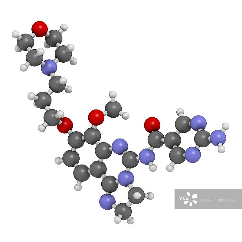 考潘利西布抗癌药物分子图片素材